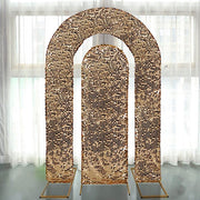 2 Big Sequin Wedding Arch Backdrop Stand Covers