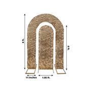 2 Big Sequin Wedding Arch Backdrop Stand Covers