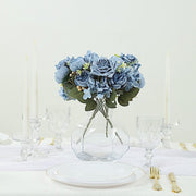 2 Bouquets 12" Silk Flowers Assorted Artificial Floral Bushes