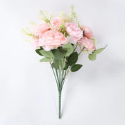 2 Bouquets 14" Silk Peony Flowers Artificial Floral Bushes ARTI_BOUQ_PEO16_046