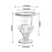 2 Classic 6.5" Roman Urn Style Glass Flower Vases - Clear VASE_PB007_6_CLR