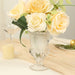 2 Classic 8" Roman Urn Style Glass Flower Vases