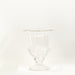 2 Classic 8" Roman Urn Style Glass Flower Vases