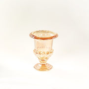 2 Classic 8" Roman Urn Style Glass Flower Vases