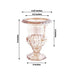 2 Classic 8" Roman Urn Style Glass Flower Vases