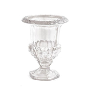 2 Classic 8" Roman Urn Style Glass Flower Vases VASE_PB007_8_CLR
