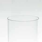 2 Cylinder Glass Hurricane Candle Holder Shades - Clear