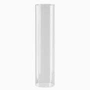 2 Cylinder Glass Hurricane Candle Holder Shades - Clear CHDLR_CAND_030_GLASS_24