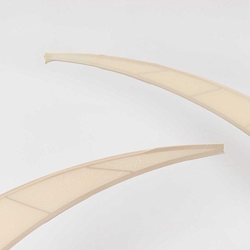 2 Fitted Spandex Half Crescent Moon Wedding Arch Backdrop Stand Covers
