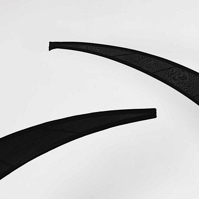 2 Fitted Spandex Half Crescent Moon Wedding Arch Backdrop Stand Covers