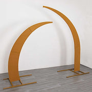 2 Fitted Spandex Half Crescent Moon Wedding Arch Backdrop Stand Covers
