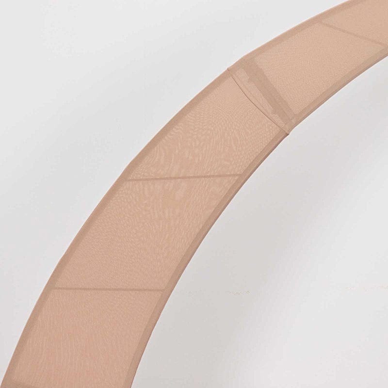 2 Fitted Spandex Half Crescent Moon Wedding Arch Backdrop Stand Covers