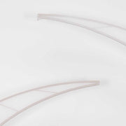 2 Fitted Spandex Half Crescent Moon Wedding Arch Backdrop Stand Covers