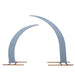 2 Fitted Spandex Half Crescent Moon Wedding Arch Backdrop Stand Covers BKDP_STND_15_SET_SPX_086
