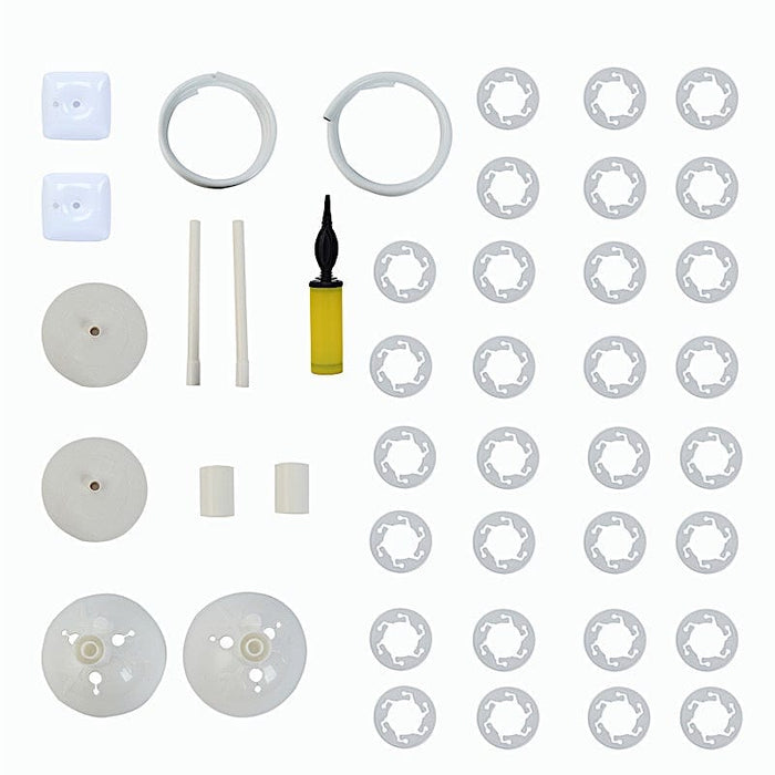 2 Free Bending Balloon Arch Stand Kit - White BLOON_STAND10_KIT8