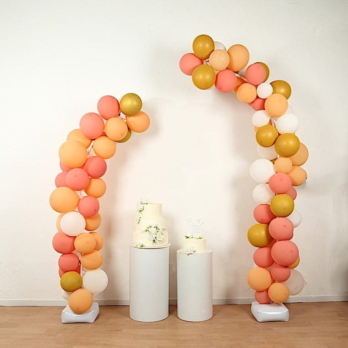2 Free Bending Balloon Arch Stand Kit - White BLOON_STAND10_KIT8