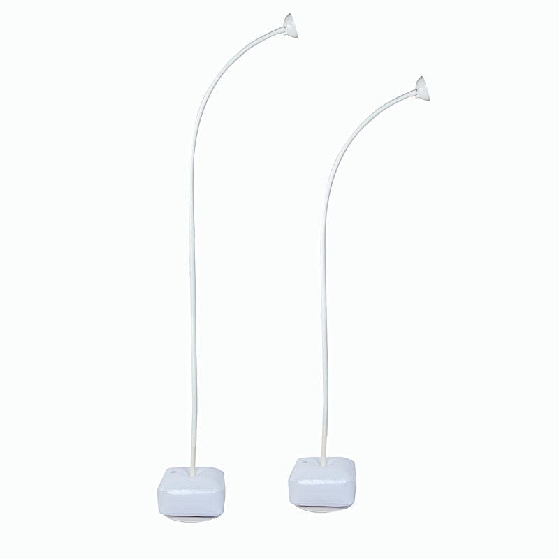 2 Free Bending Balloon Arch Stand Kit - White BLOON_STAND10_KIT8
