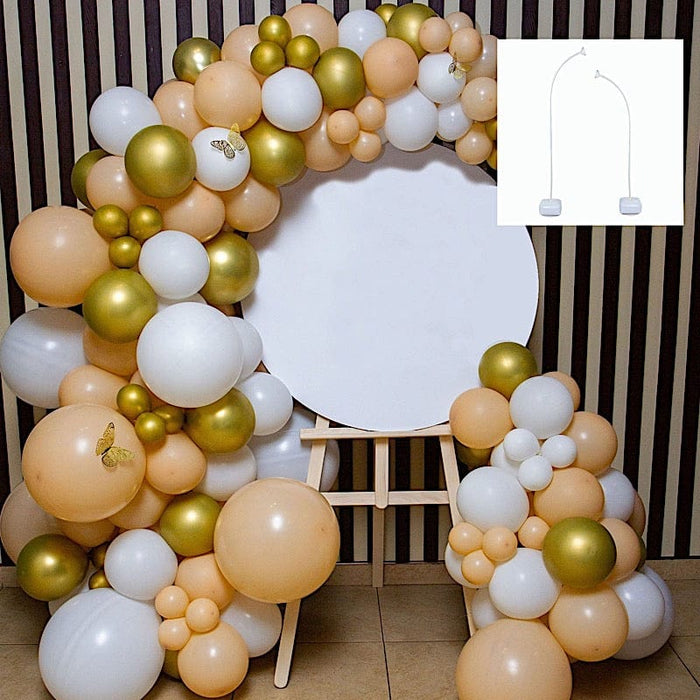 2 Free Bending Balloon Arch Stand Kit - White BLOON_STAND10_KIT8