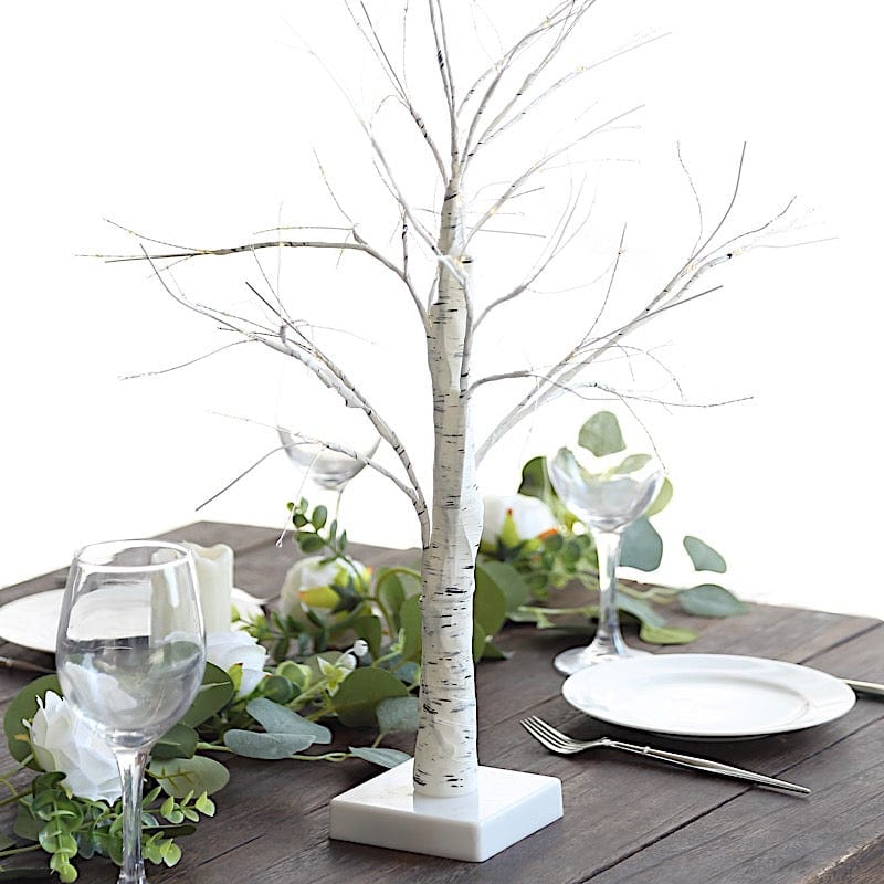 2 ft LED Fairy Lighted Artificial Birch Tree - White LED_TREE04_WHT