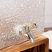 2 Gallon Hammered Glass Beverage Dispenser with Spigot - Clear DISP_GLAS04_2G_CLR