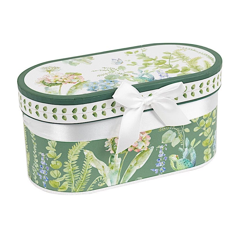 2 Greenery Porcelain Coffee Cups with Gift Box and Ribbon Handle - Sage Green FAV_TEA02_CUP01_GRN