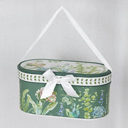 2 Greenery Porcelain Coffee Cups with Gift Box and Ribbon Handle - Sage Green FAV_TEA02_CUP01_GRN