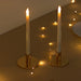 2 Metal Taper Candle Holders - Gold CAND_HOLD_TP042_2_GOLD