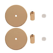 2 Metal Taper Candle Holders - Gold CAND_HOLD_TP042_2_GOLD