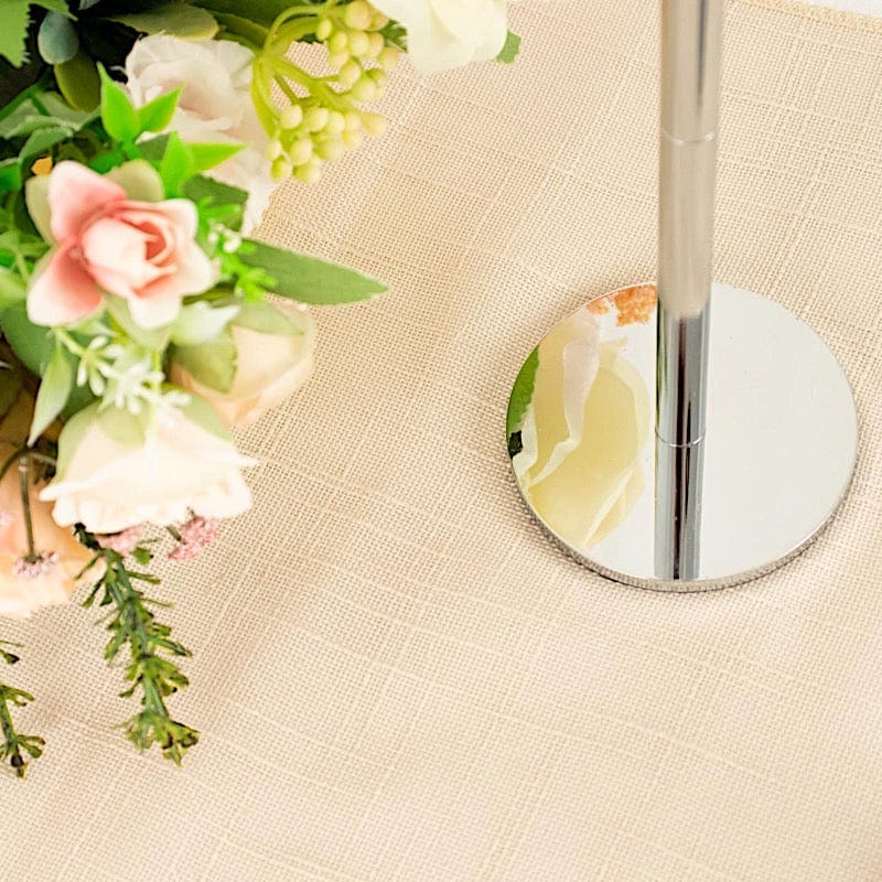 2 Metal Taper Candlestick Holder with Glass Centerpieces