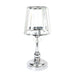2 Metal Votive Candle Holders with Crystal Glass Lamp Shade