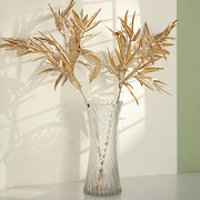 2 Metallic 33" Artificial Bamboo Leaf Branches Faux Foliage Stems - Gold ARTI_METLIC13_GOLD