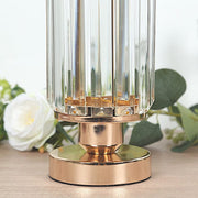 2 Pack Crystal Pendant Hurricane Candle Holders - Gold CHDLR_CAND_042R_10_GOLD