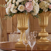 2 pcs 20" tall Plastic Roman Column Urn Planters with Detachable 3-Piece Convertible Design - Gold PROP_ROMA_30_GOLD