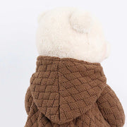 2 pcs 24" Plush Teddy Bear Figurines Boy & Girl with Knit Jackets