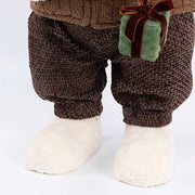 2 pcs 24" Plush Teddy Bear Figurines Boy & Girl with Knit Jackets