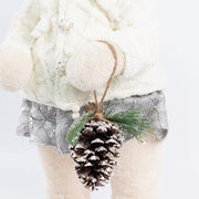 2 pcs 24" Plush Teddy Bear Figurines Boy & Girl with Knit Jackets