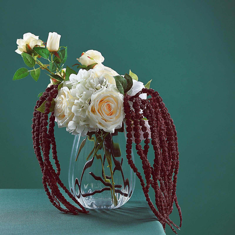 2 pcs 36" tall Artificial Plant Amaranthus Branches Strands with Leaves - Green