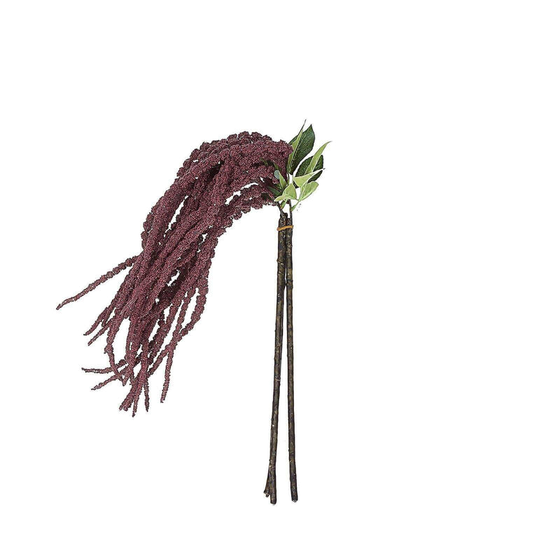 2 pcs 36" tall Artificial Plant Amaranthus Branches Strands with Leaves - Green ARTI_AMAH_BURG