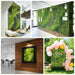 2 pcs 40"×40" Artificial Grass Wall Panels with Mixed Fern and Ivy Leaves - Green ARTI_PANHD_80X40_GRN01