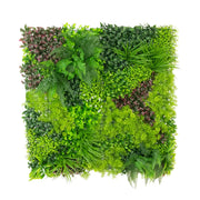 2 pcs 40"×40" Artificial Grass Wall Panels with Mixed Fern and Ivy Leaves - Green ARTI_PANHD_80X40_GRN01