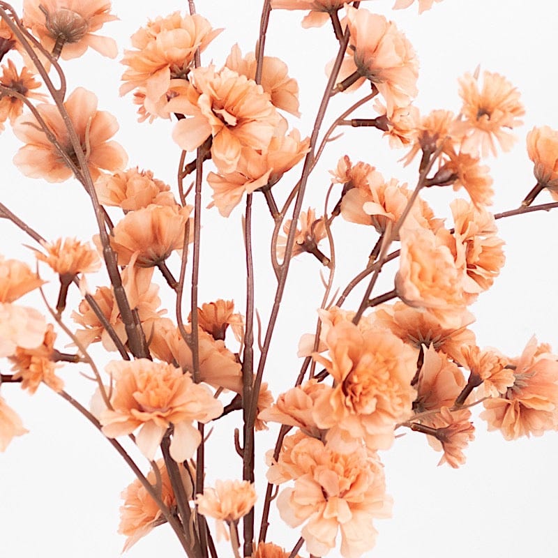 2 pcs 42" Long Stem Silk Artificial Carnation Flowers Sprays