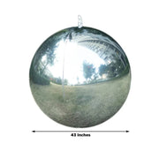 2 pcs 43" wide Orbz Large Round Mylar Foil Balloons - Metallic