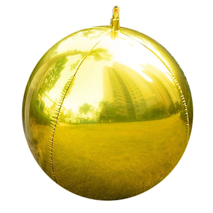 2 pcs 43" wide Orbz Large Round Mylar Foil Balloons - Metallic BLOON_FOL0028_46_GOLD