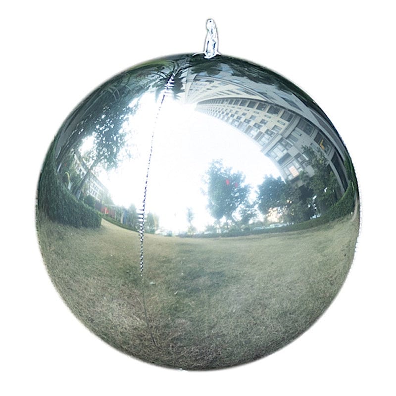 2 pcs 43" wide Orbz Large Round Mylar Foil Balloons - Metallic BLOON_FOL0028_46_SILV