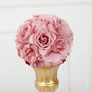 2 pcs 7" wide Silk Roses Kissing Balls