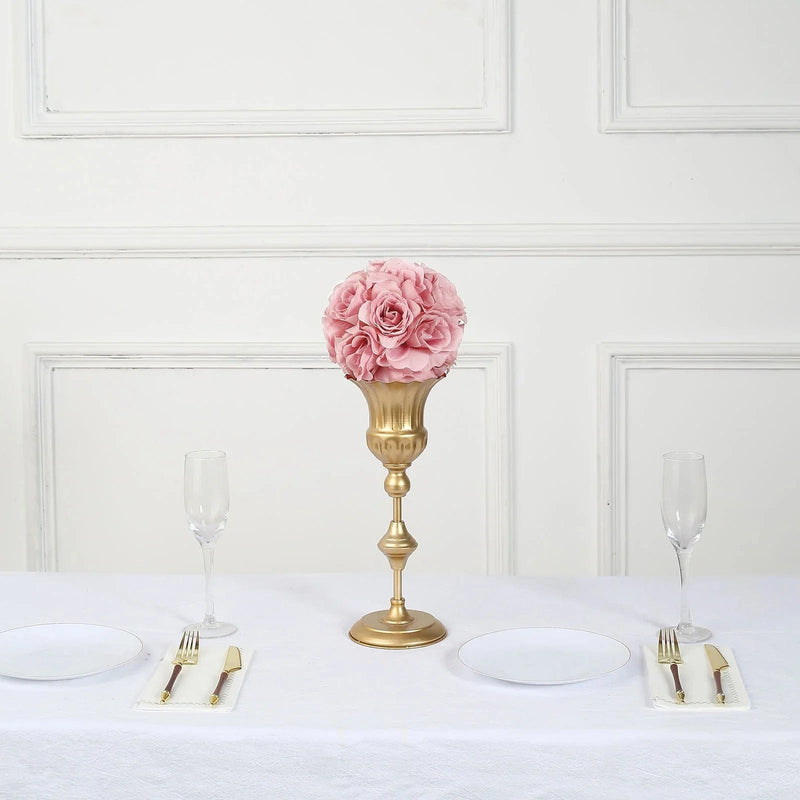 2 pcs 7" wide Silk Roses Kissing Balls