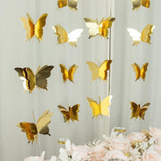 2 pcs 9 ft 3D Paper Butterfly String Banners Hanging Garlands
