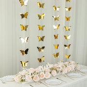 2 pcs 9 ft 3D Paper Butterfly String Banners Hanging Garlands