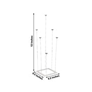 2 Plastic Balloon Column Stands with Interlocking Base - White BLOON_STAND09_SQUR3