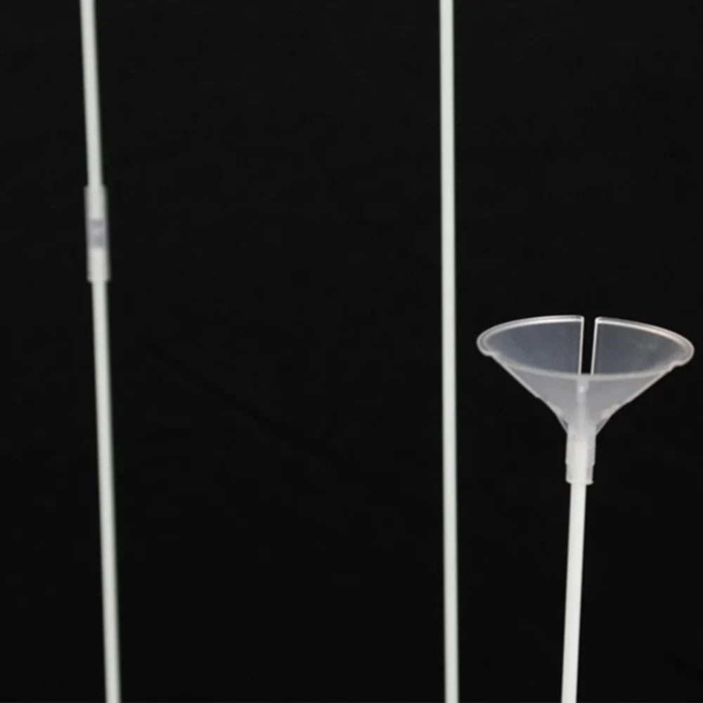 2 Plastic Balloon Column Stands with Interlocking Base - White BLOON_STAND09_SQUR3